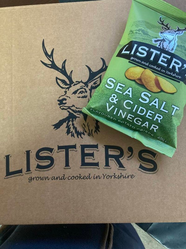 Listers Crisps Sea Salt & Cider Vinegar 40g