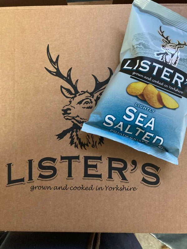 Listers Crisps Sea Salted 40g