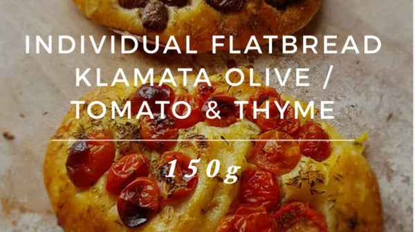 Individual Flatbread Kalamata Olive & Thyme