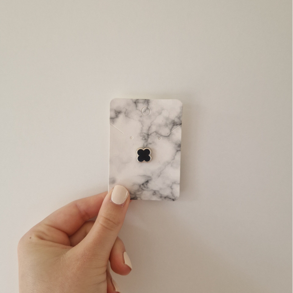 Pin klavertje 4 zwart