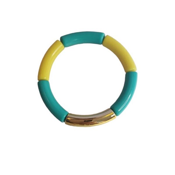 Armband goud, geel en groen