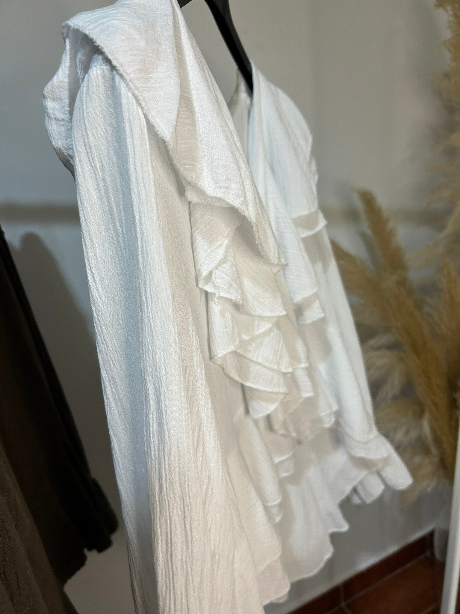 CAMISA VOLANTES BLANCA