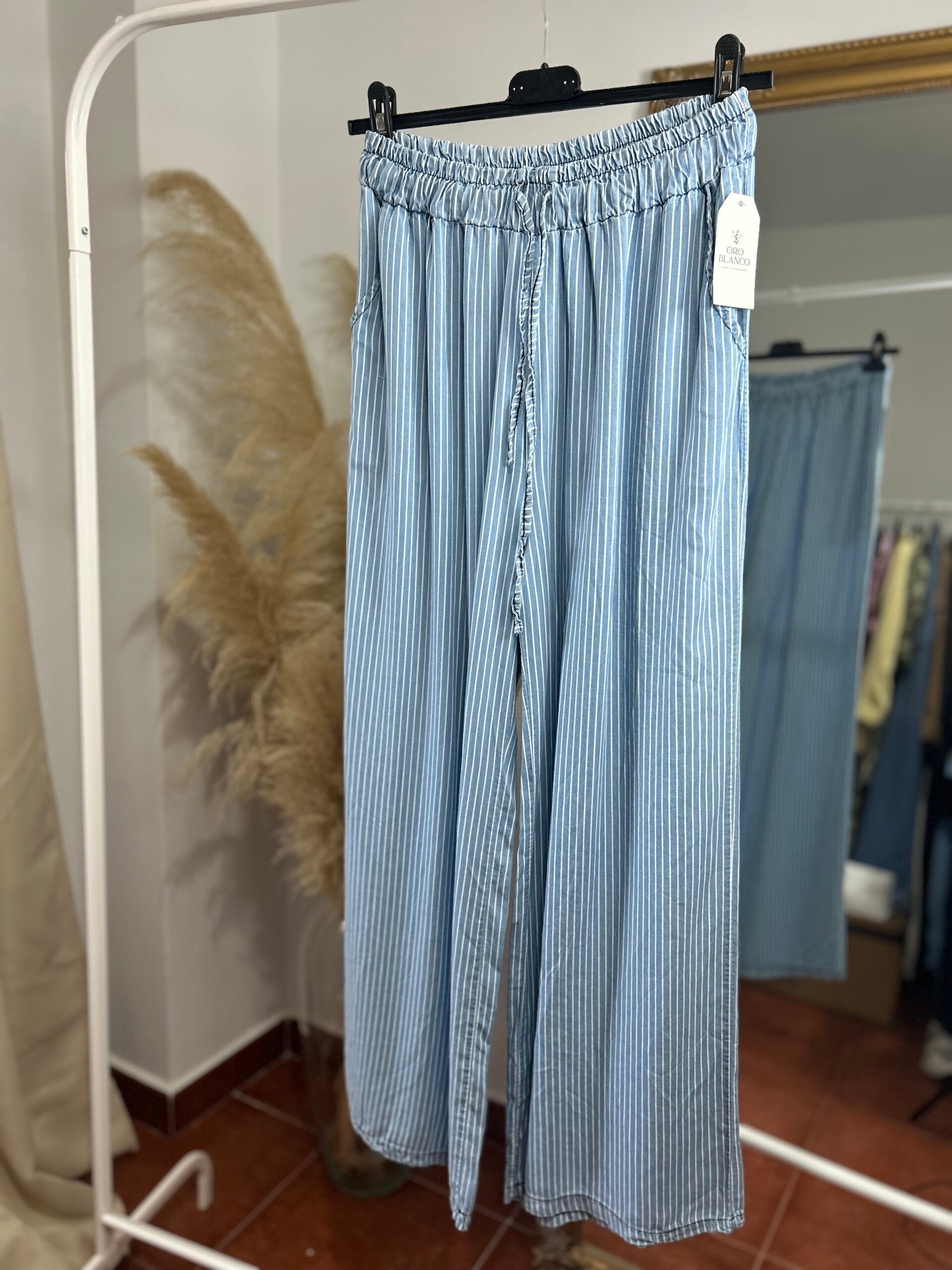 PANTALÓN LINO RAYAS