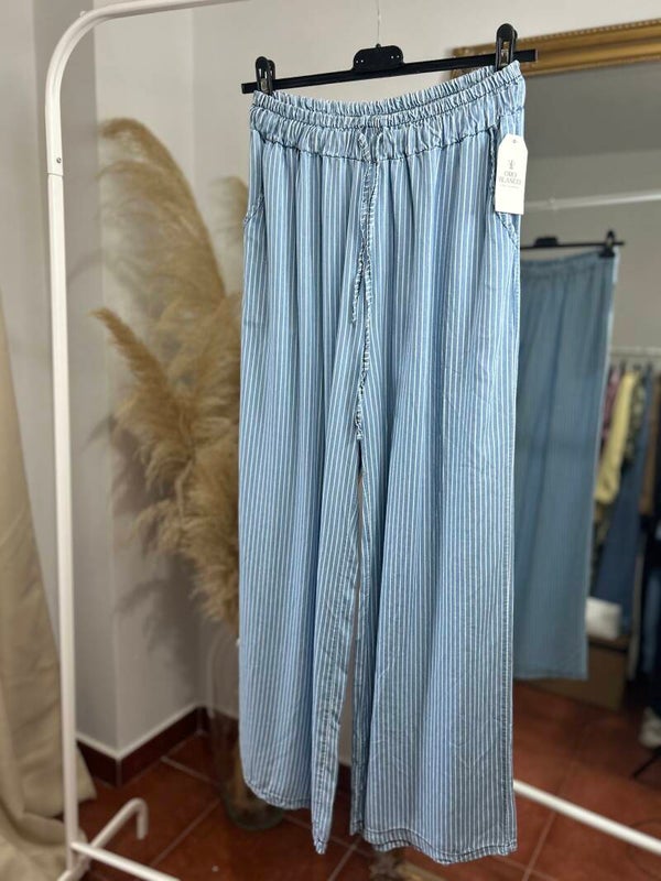 PANTALÓN LINO RAYAS