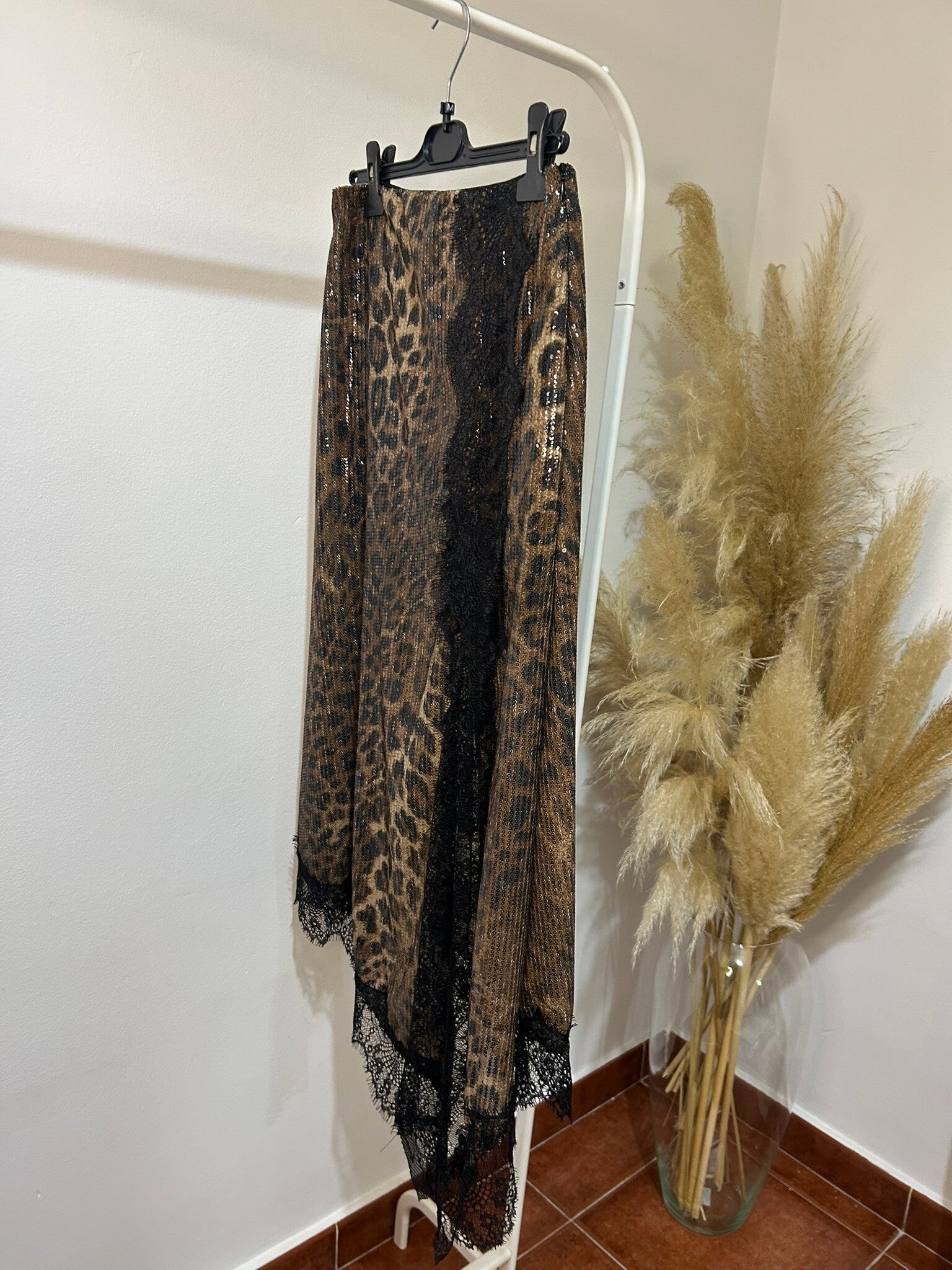 FALDA LENTEJUELAS LEOPARDO