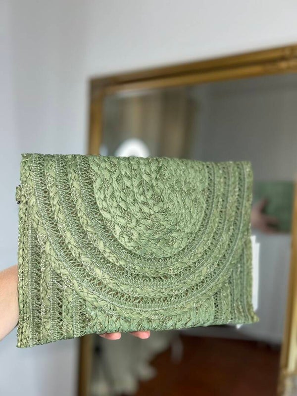 BOLSO DE MANO VERDE