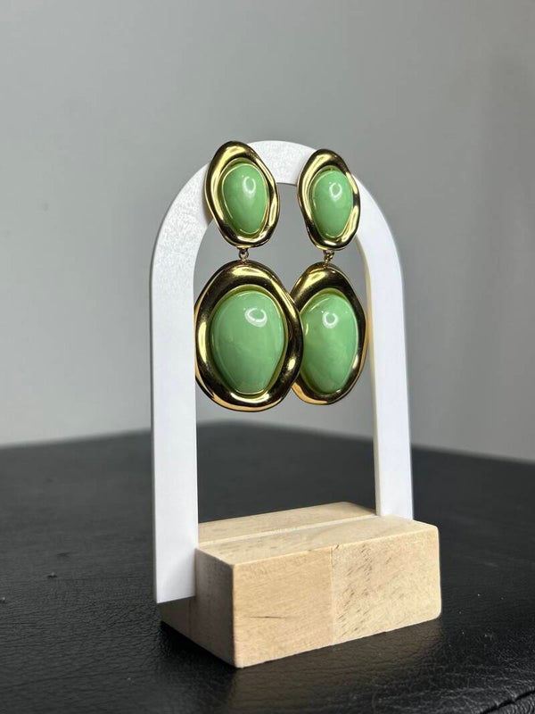 PENDIENTES NÁCAR VERDE