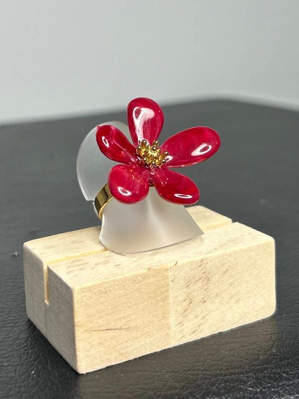 ANILLO FLOR BURDEOS