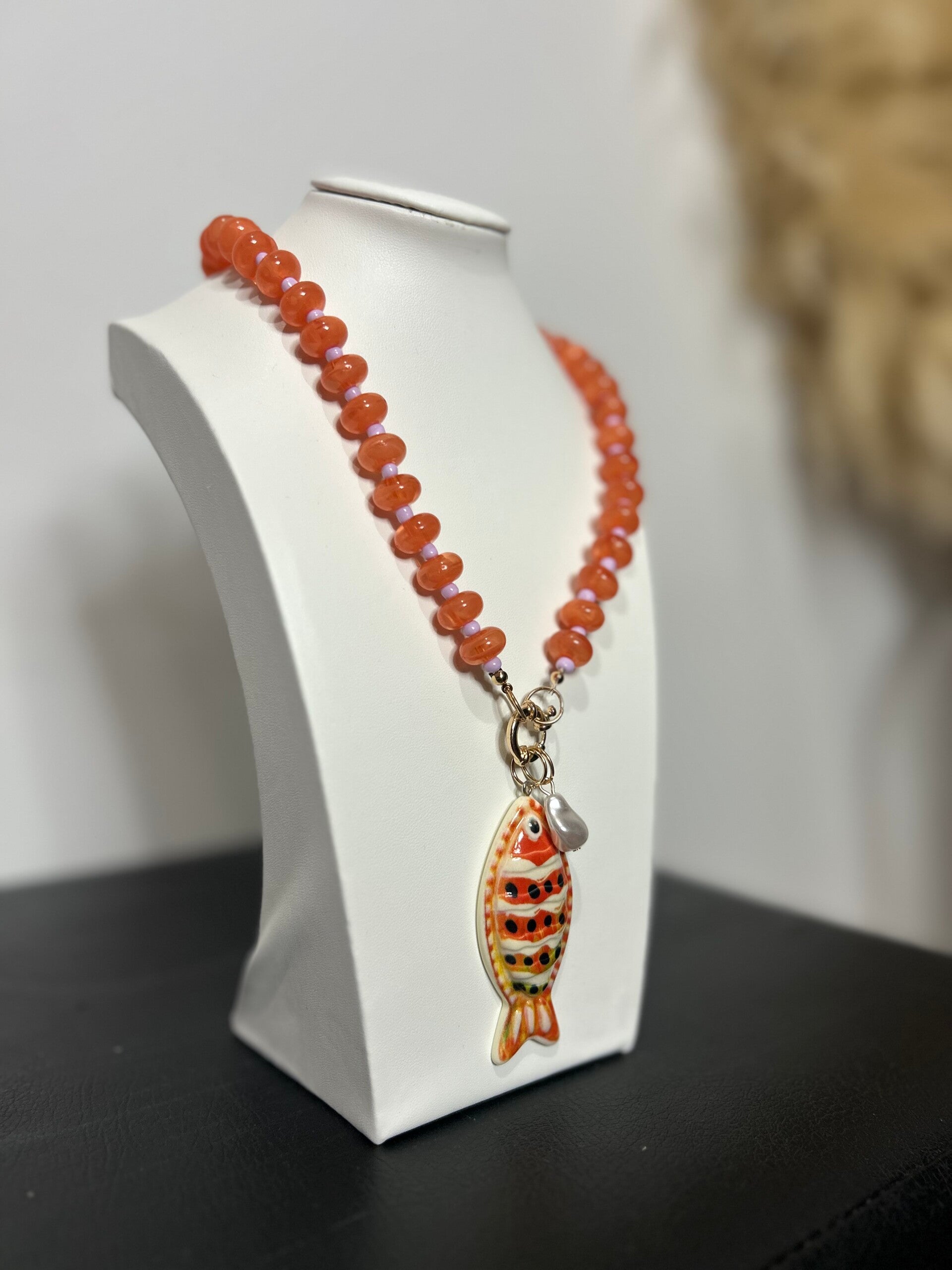 COLLAR PEZ NARANJA