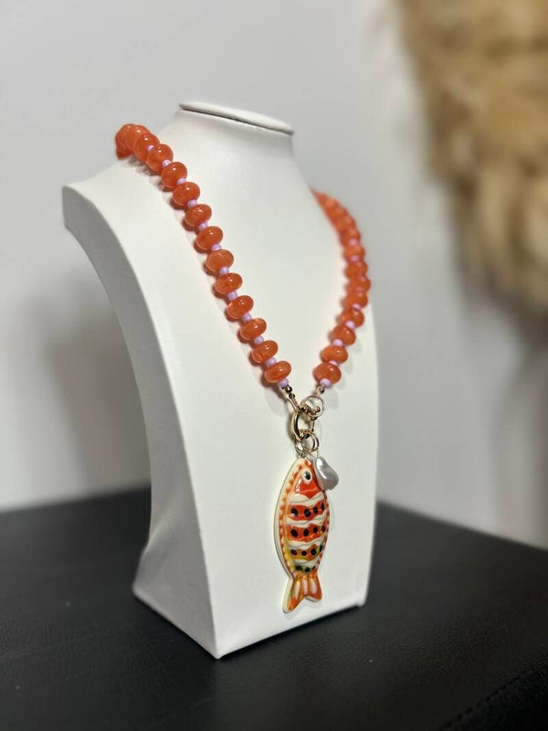 COLLAR PEZ NARANJA