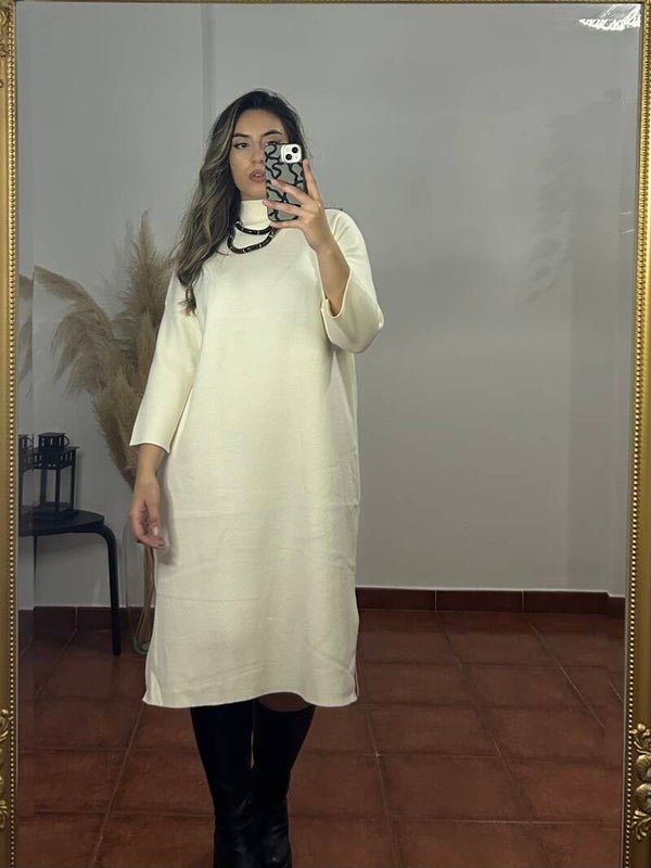 VESTIDO PUNTO BLANCO
