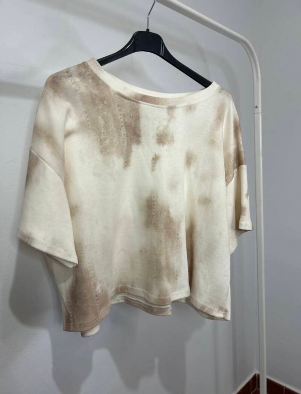 BLUSA TIE DYE MARRÓN