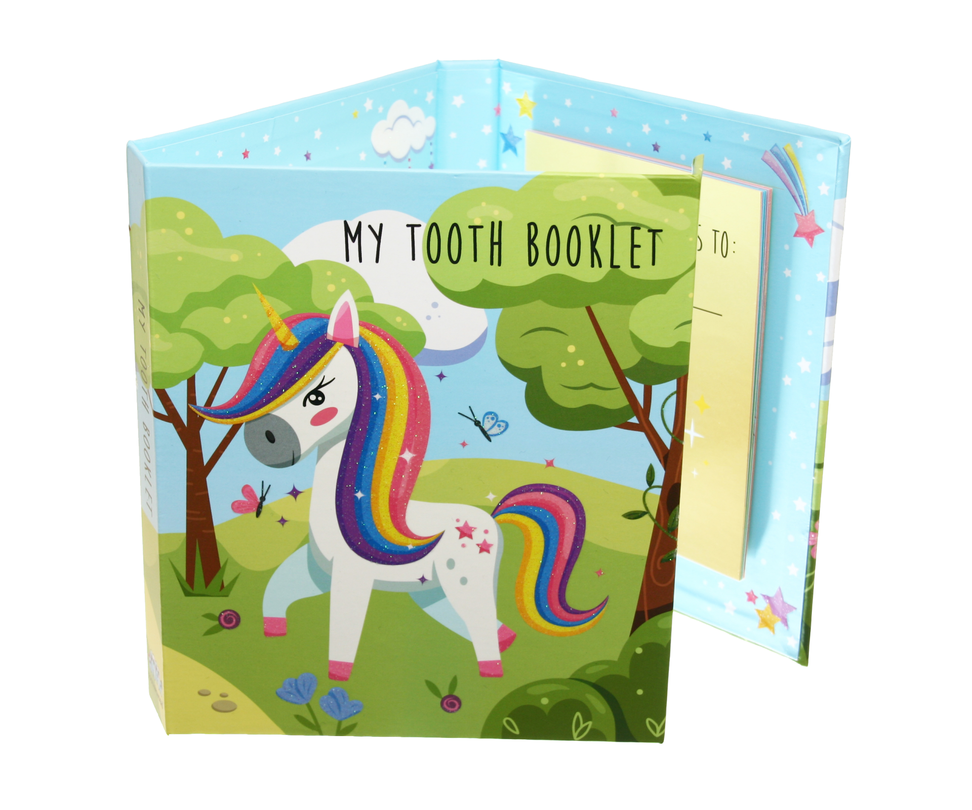 Toothbooklet Unicorn - English