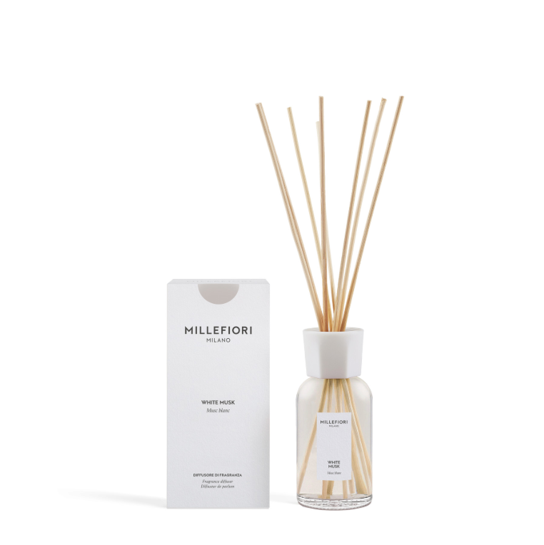 Millefiori Milano White Musk Geurstokjes 250 ml