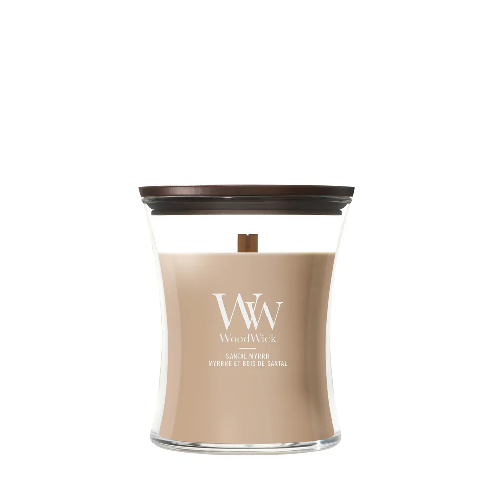 WoodWick - Santal Myrrh - Medium Geurkaars