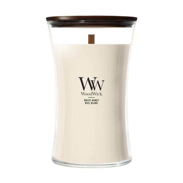 WoodWick - White Honey - Large Geurkaars