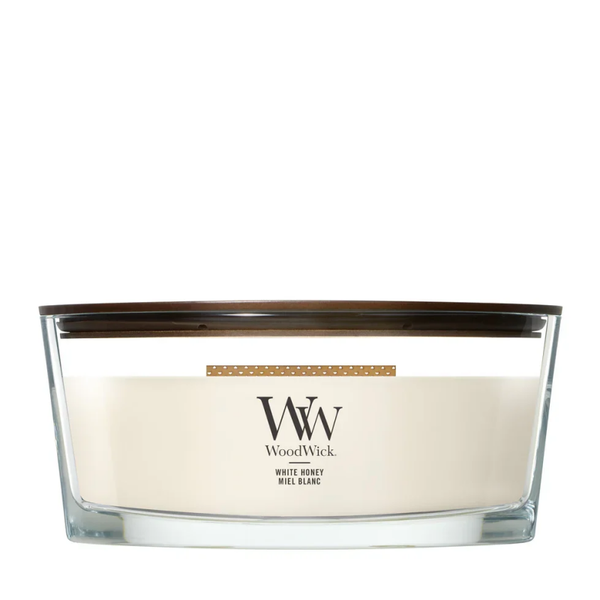 WoodWick - White Honey - Ellipse Geurkaars