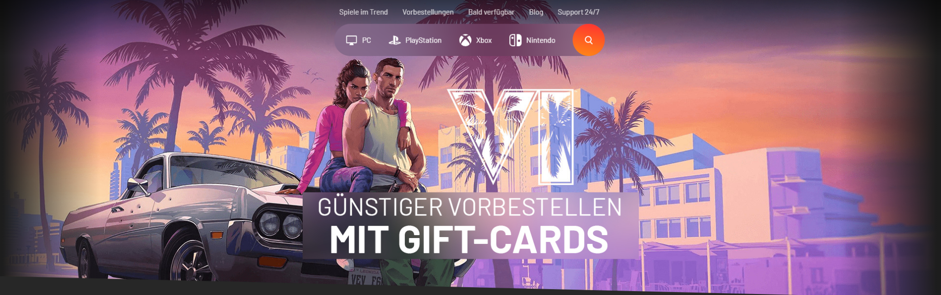 JETZT GTA VI ÜBER INSTANT GAMING VORBESTELLEN