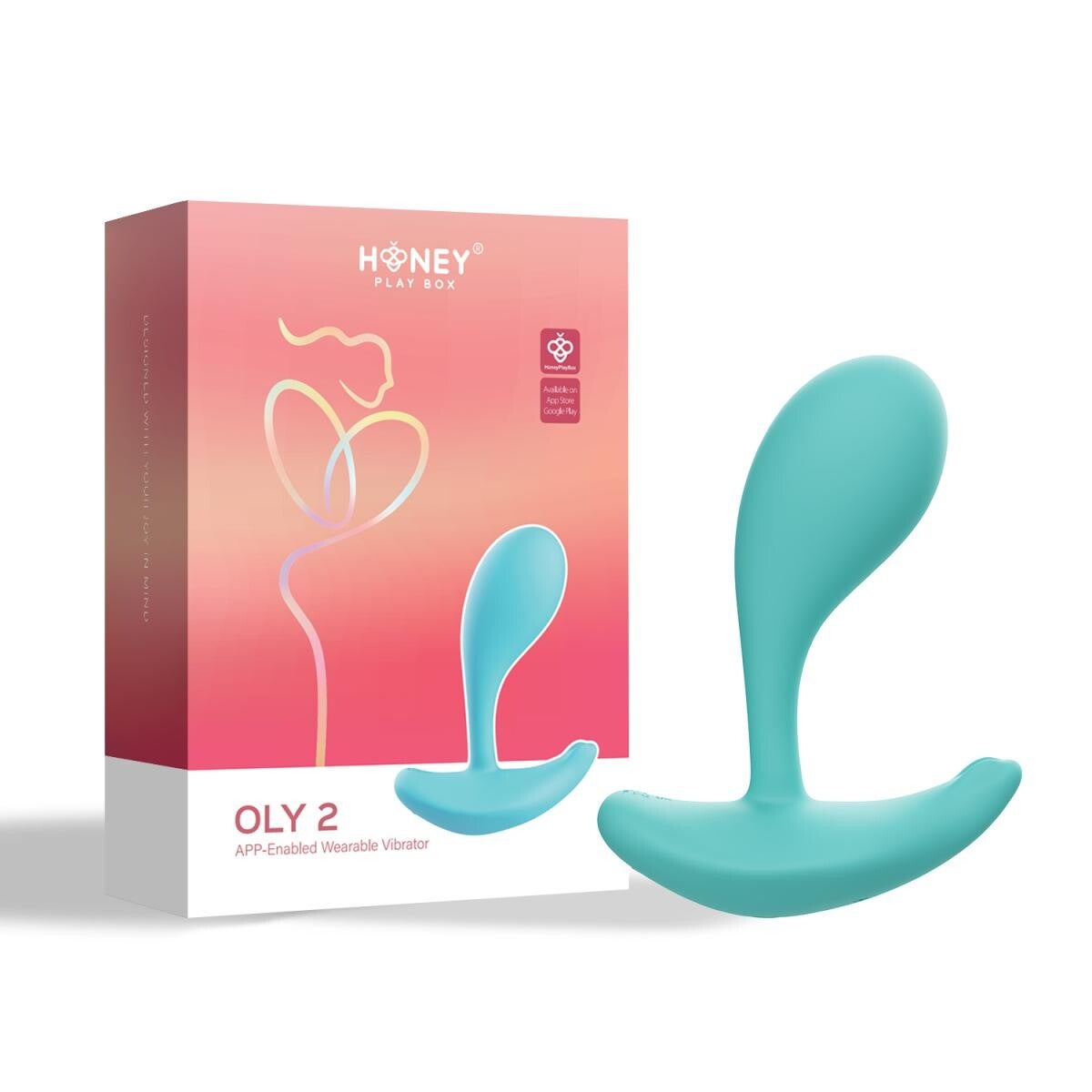 OLY 2 App-gestuurde Draagbare Clitoris- & G-spot Vibrator - HoneyPlayBox