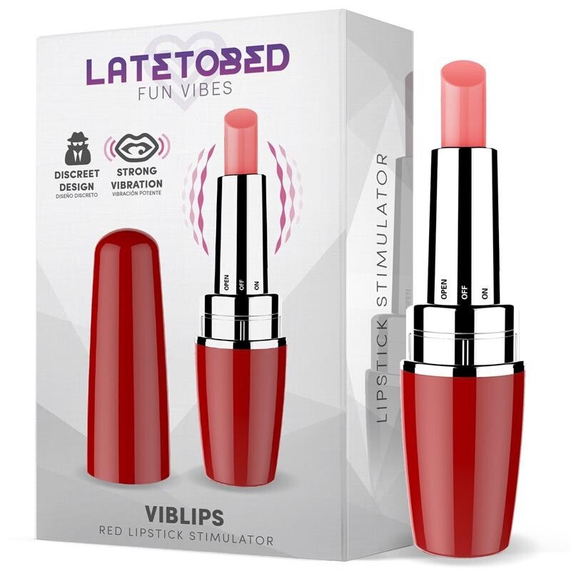 Viblips Stimulator Rode lippenstift - Latetobed