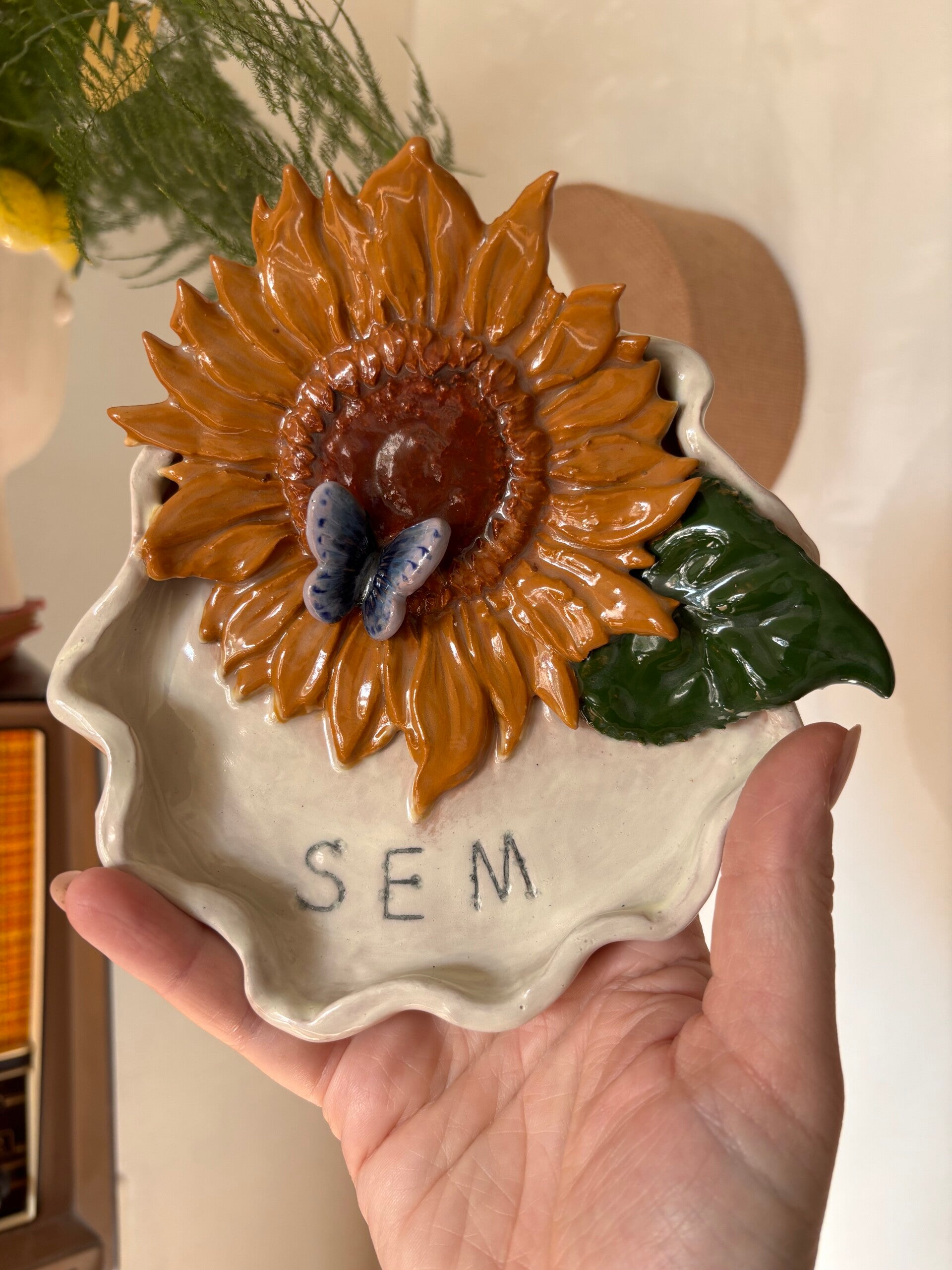 Zonnebloem Herinneringsschaaltje 🌻