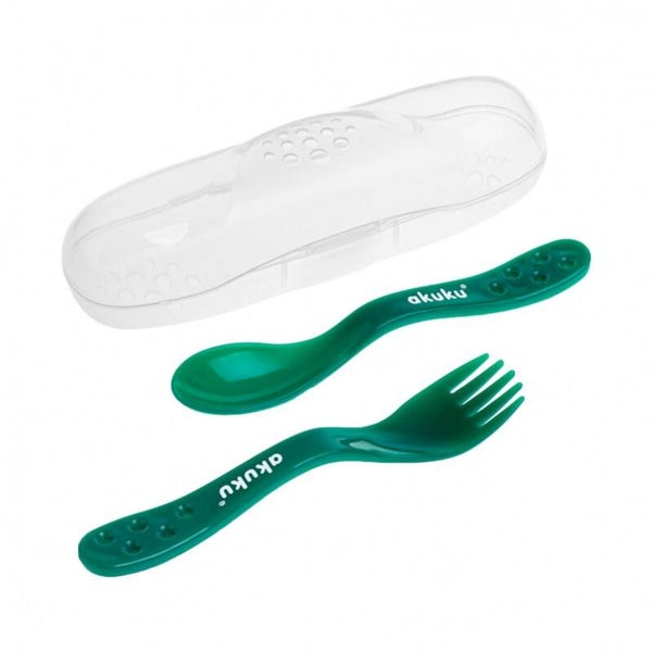 Lot de couverts, vert