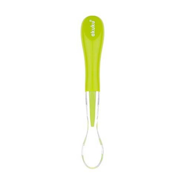 Cuillère en silicone verte