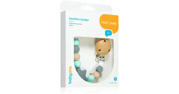 Attache tétine silicone bleu étoile