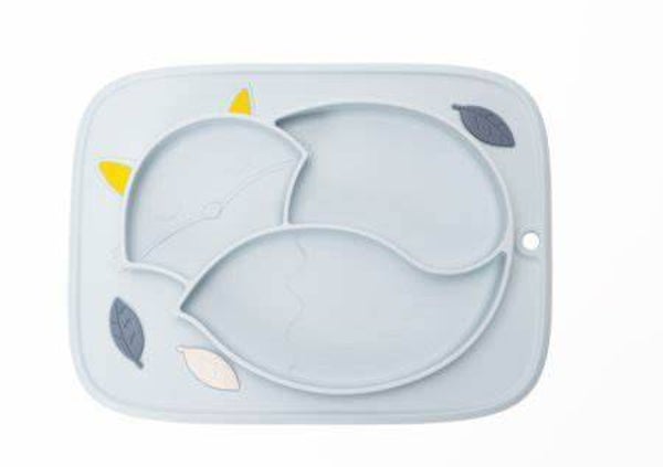 Innogio - Assiette Gio Fox Pour Bébé - Grise