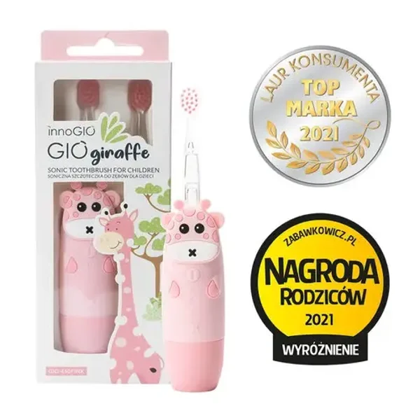 GIOgiraffe Brosse à dents sonique rose