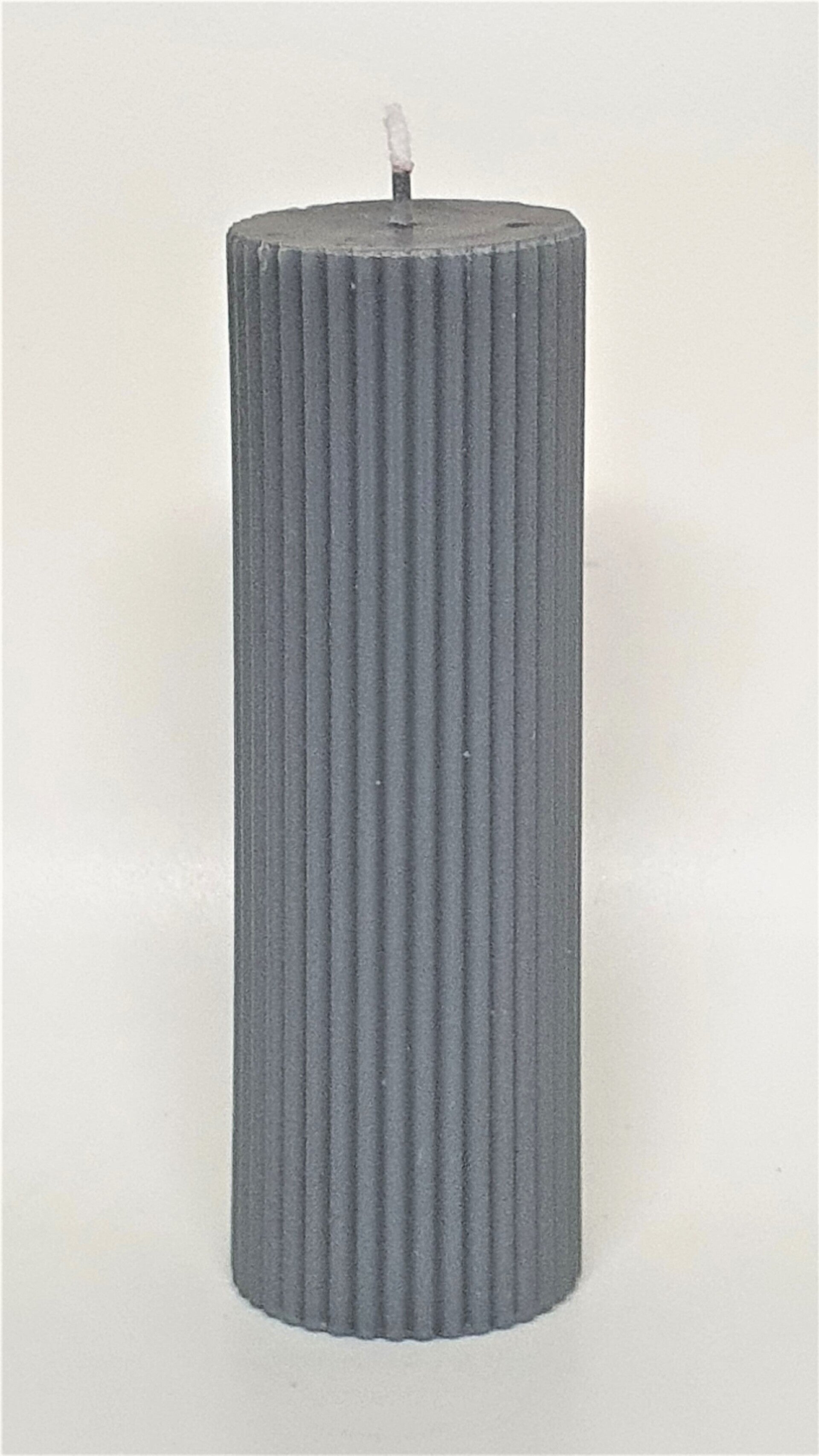 Ribbel stompkaars 15x5 cm