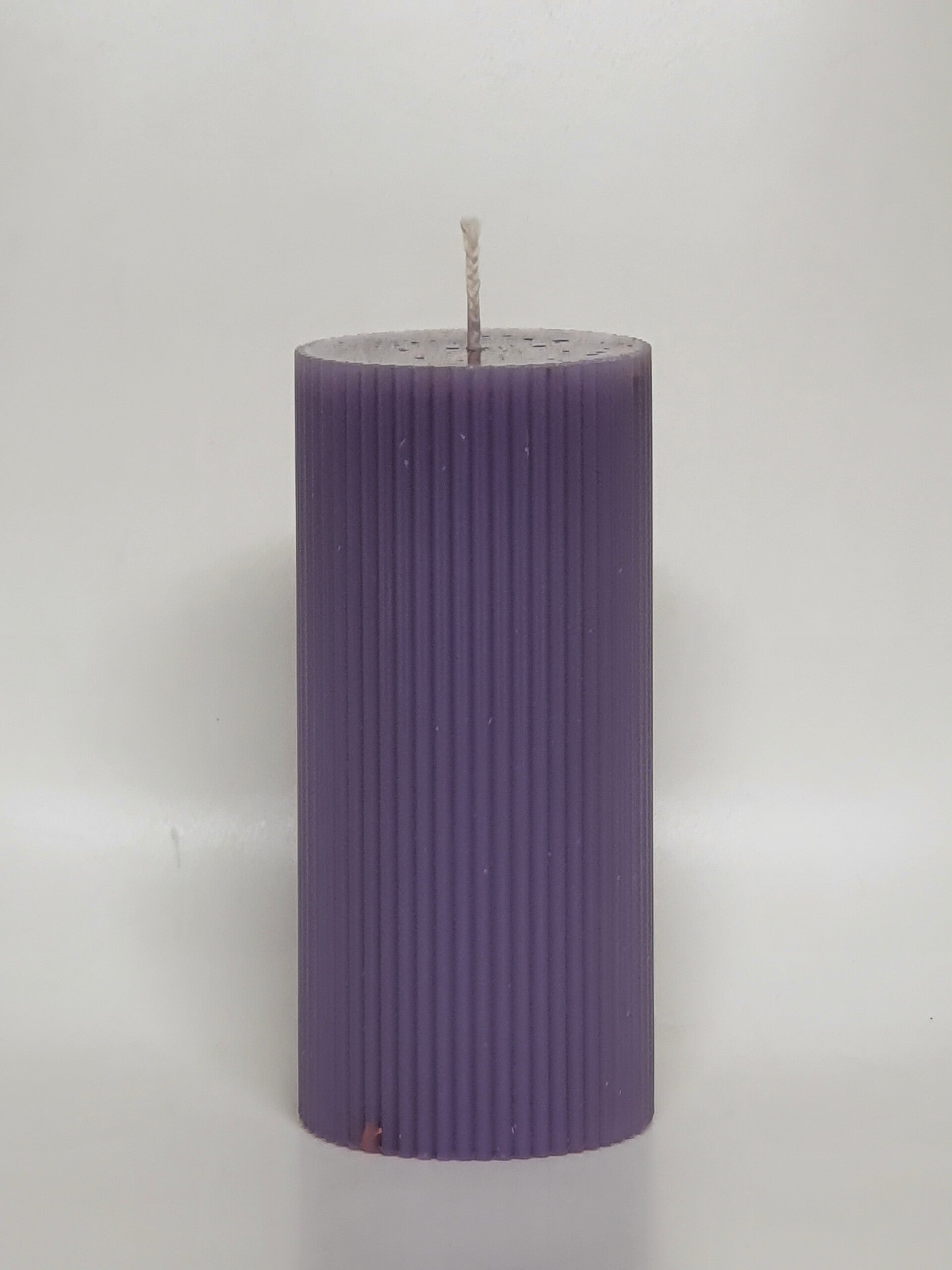 Ribbel stompkaars 15x7 cm