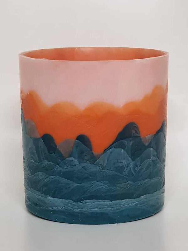 Windlicht Zee met Kleur