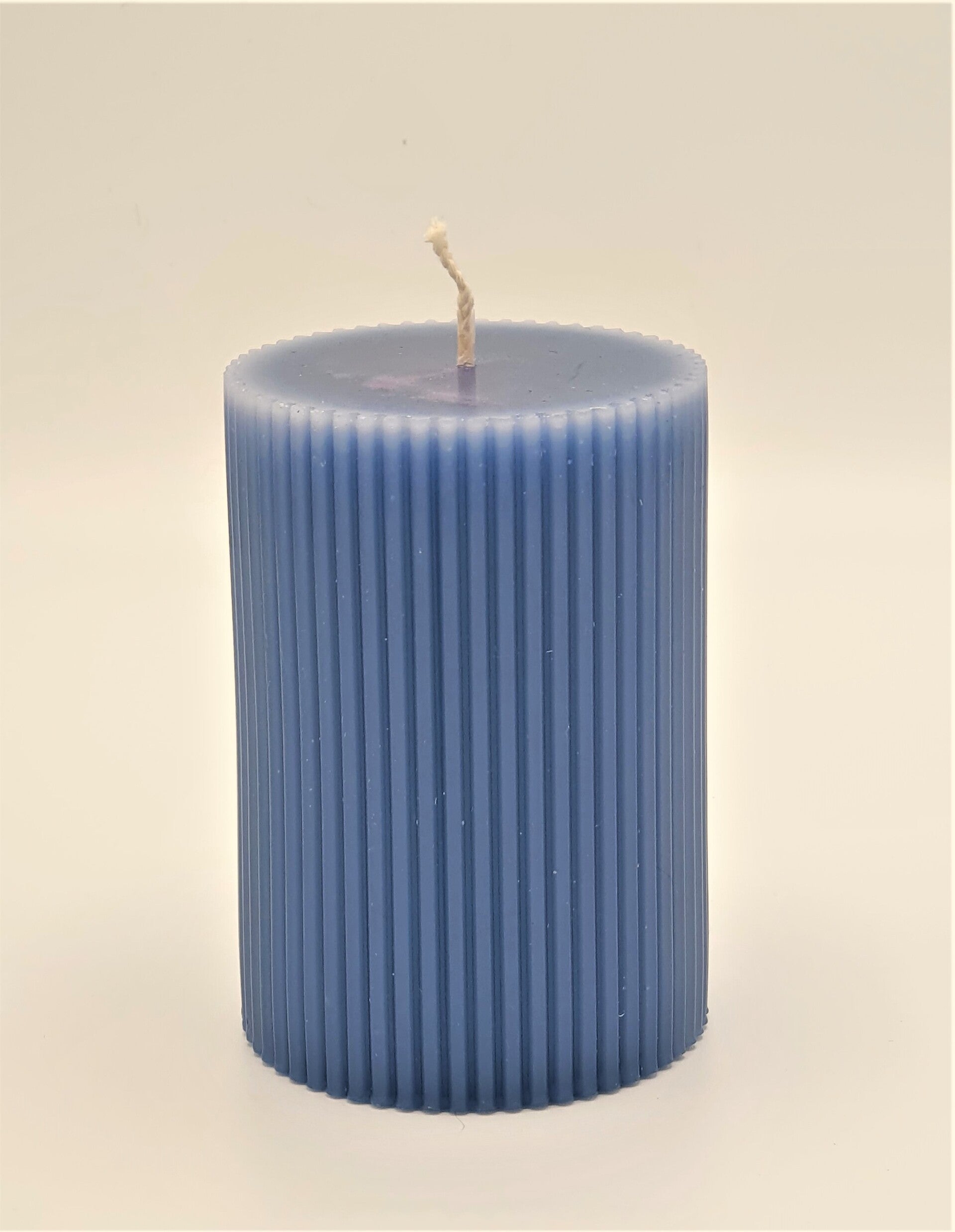 Ribbel stompkaars 10x7 cm