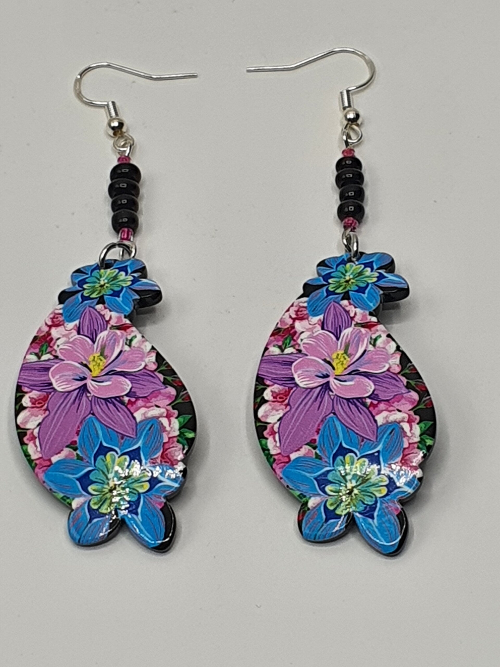 Vogelbloem oorbellen