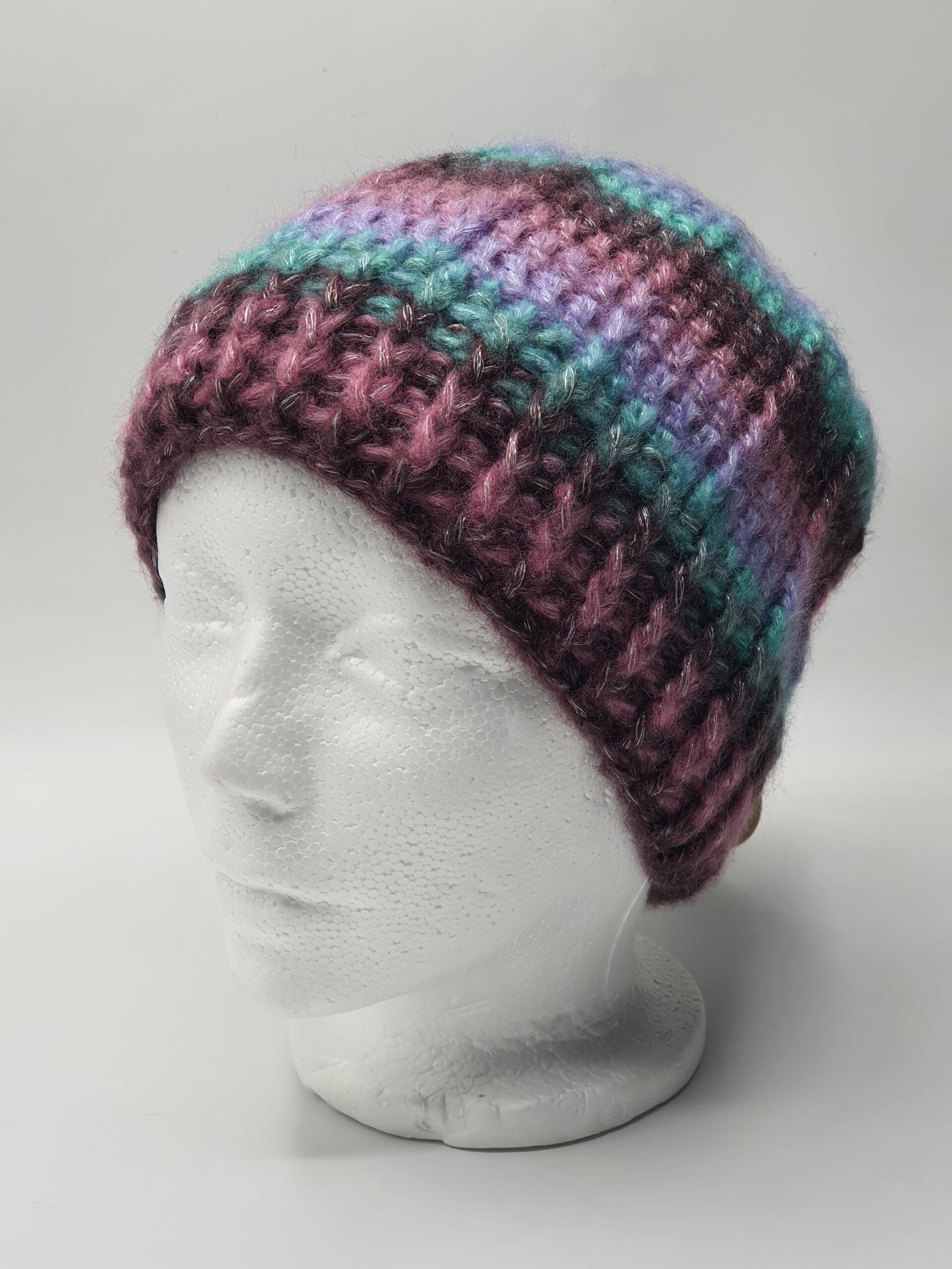 Damesmuts Space Bordeaux/Jade/Lila