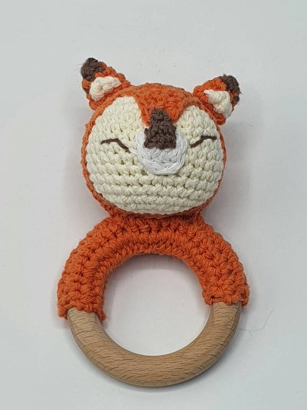 Vosje baby rammelaar