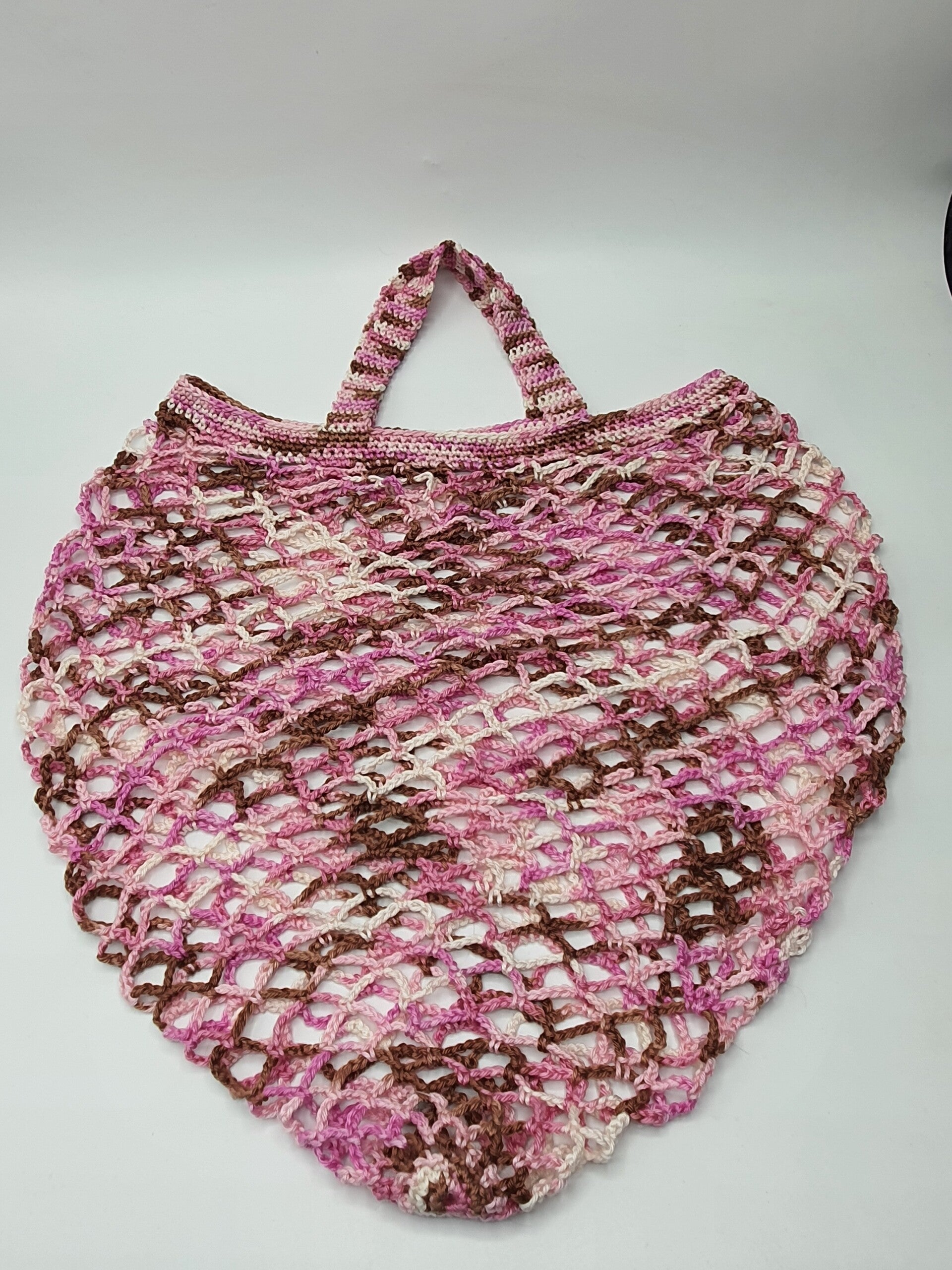 Boodschappennetje katoen Roza