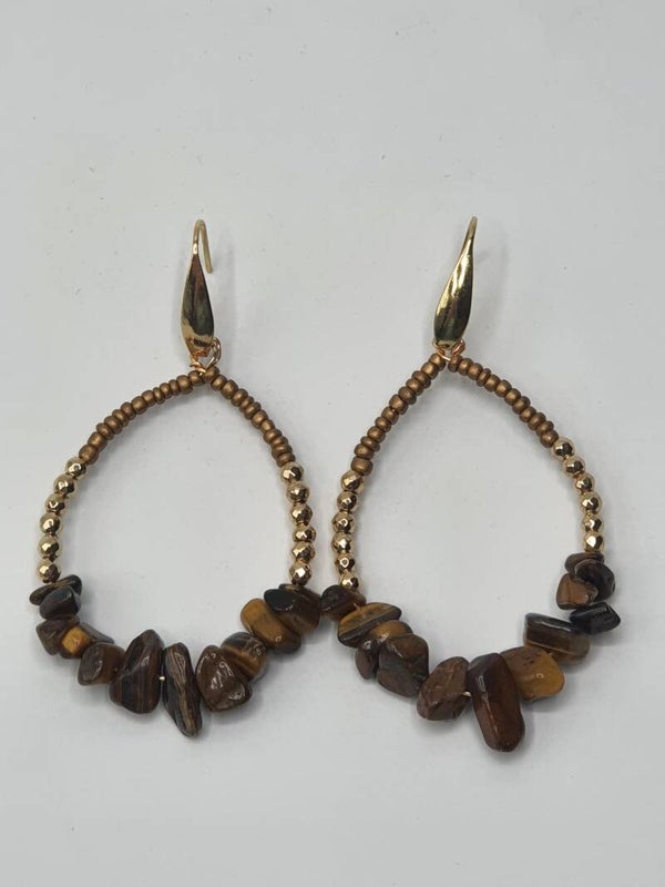 Brown Velvet oorbellen