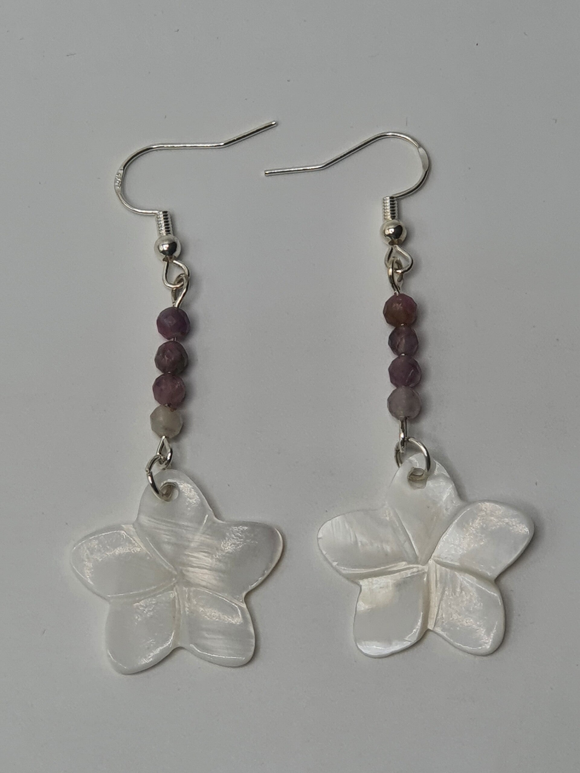 Schelp Bloem oorbellen