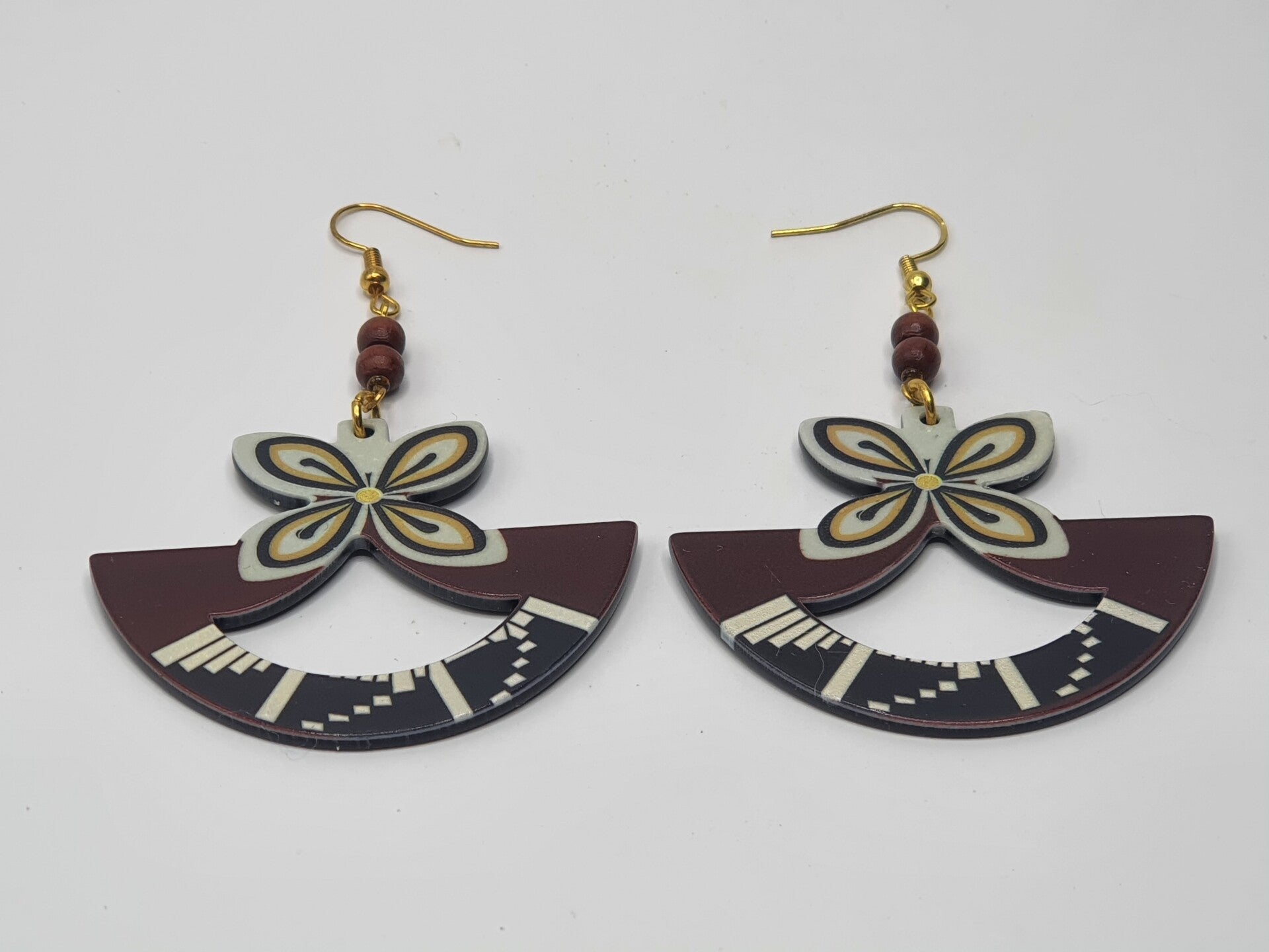 Bloemschijf oorbellen