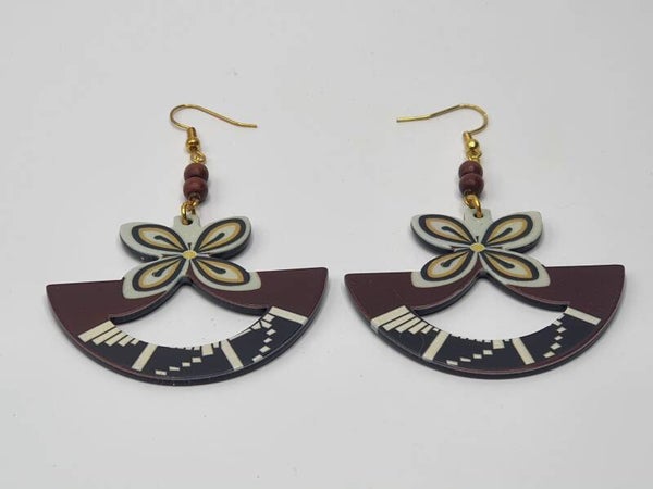 Bloemschijf oorbellen