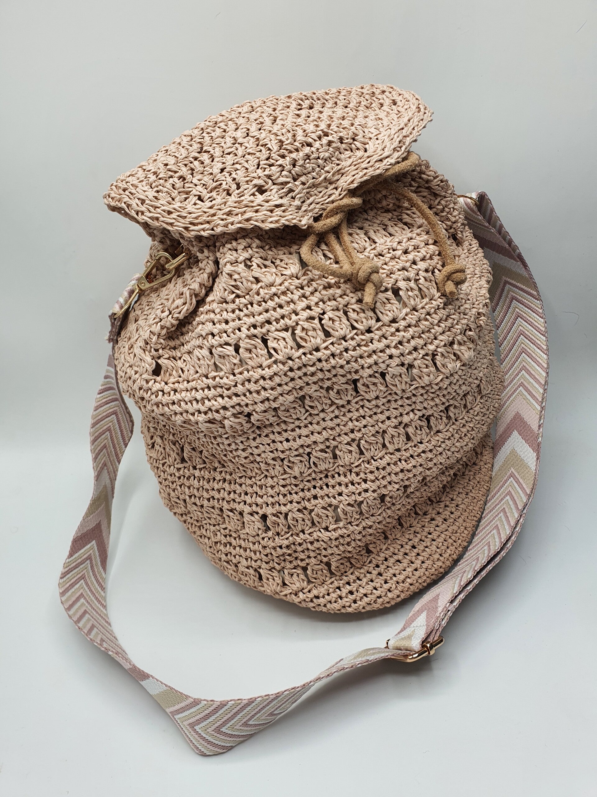 Damestas Zomer Beige Roze