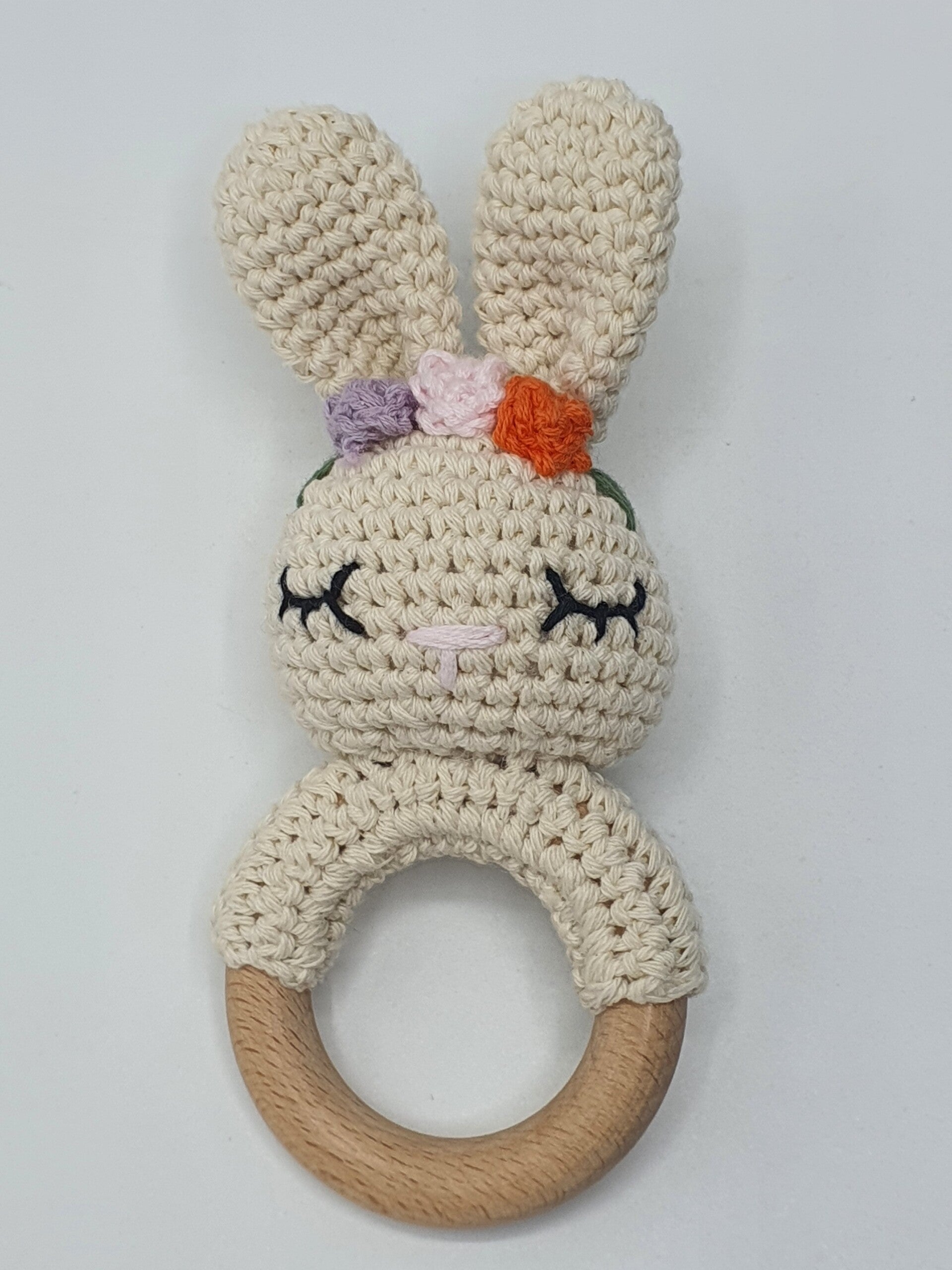 Konijntje Roosje baby rammelaar