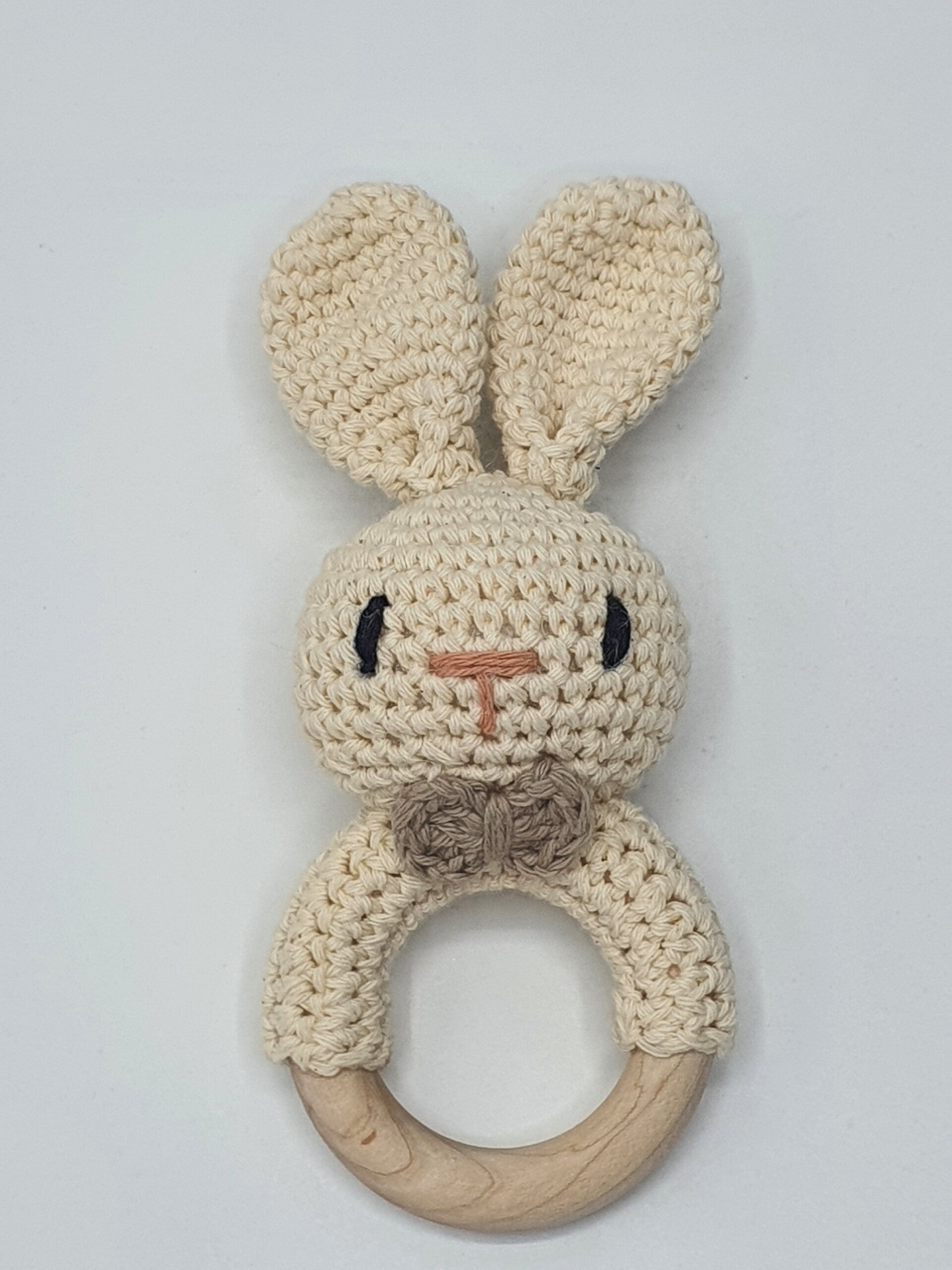 Konijntje Strikje baby rammelaar