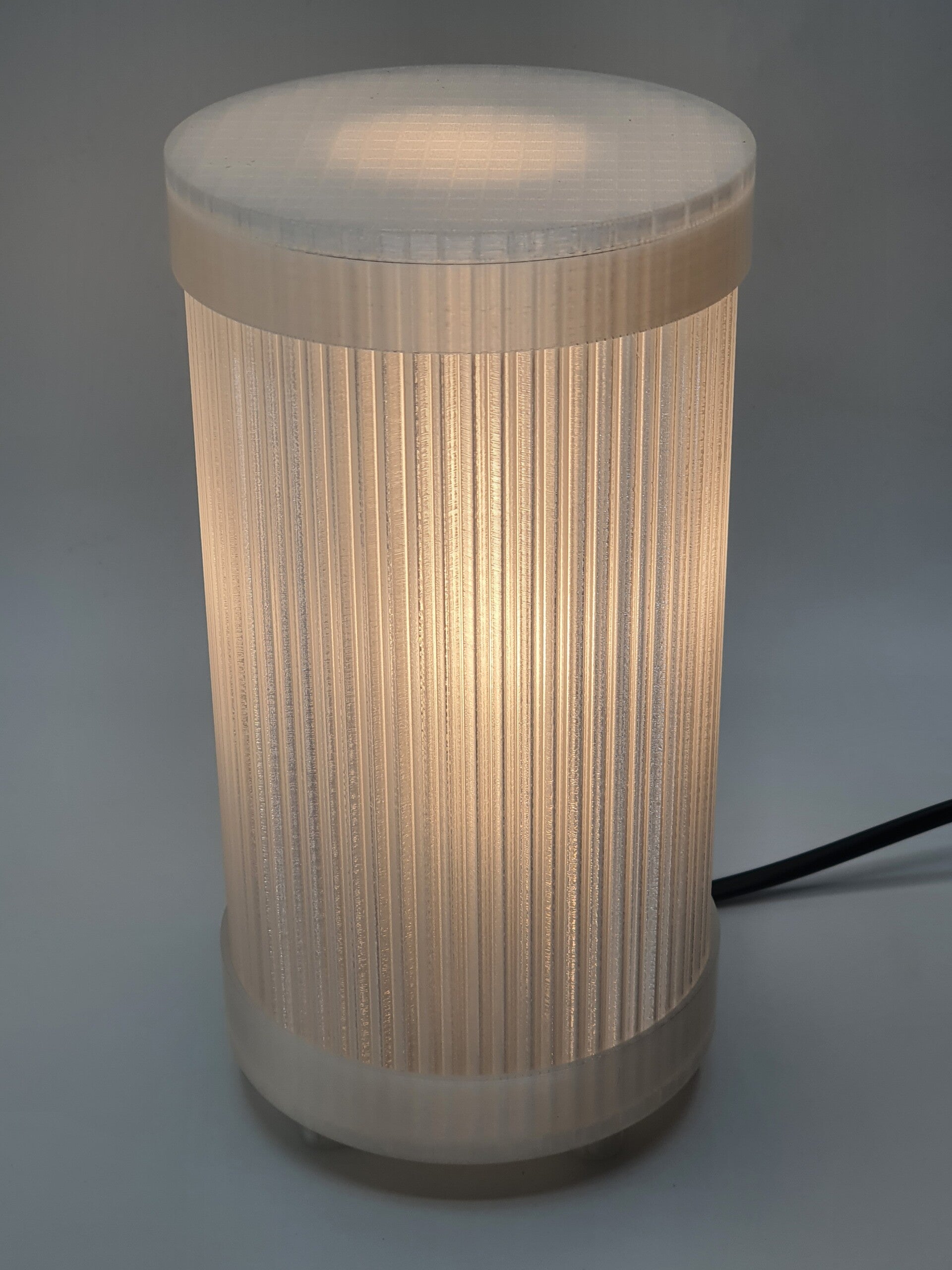 Ribbel Wit tafellamp