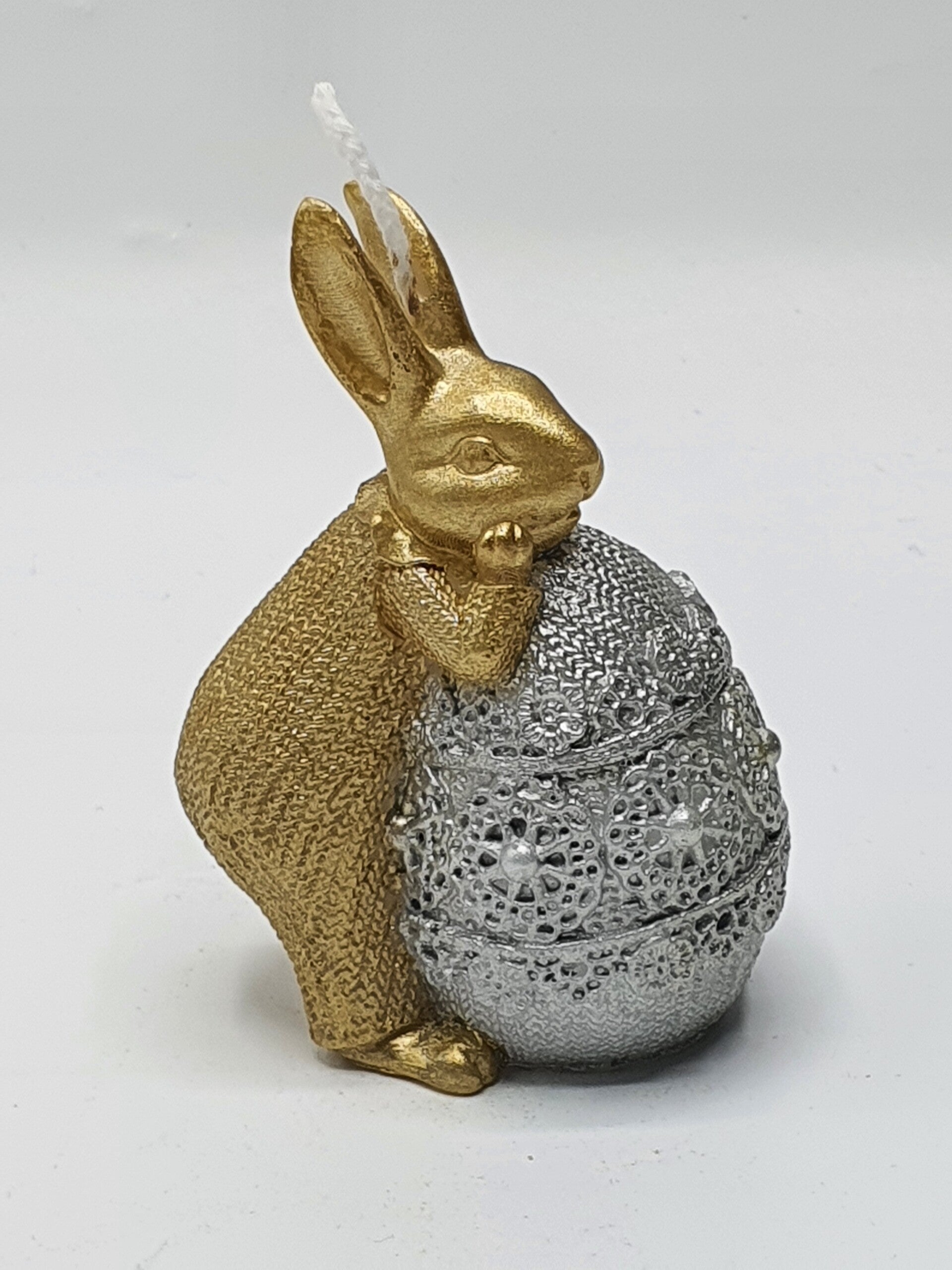 Paaskonijntje jongen Goud/Zilver