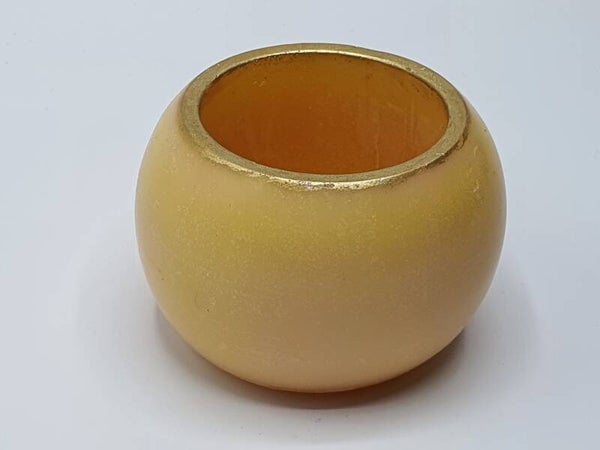 Windlichtje bol Strook Goud/Zilver