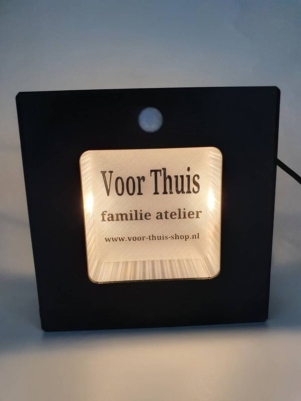Frame buitenlamp met naam en/of huisnummer