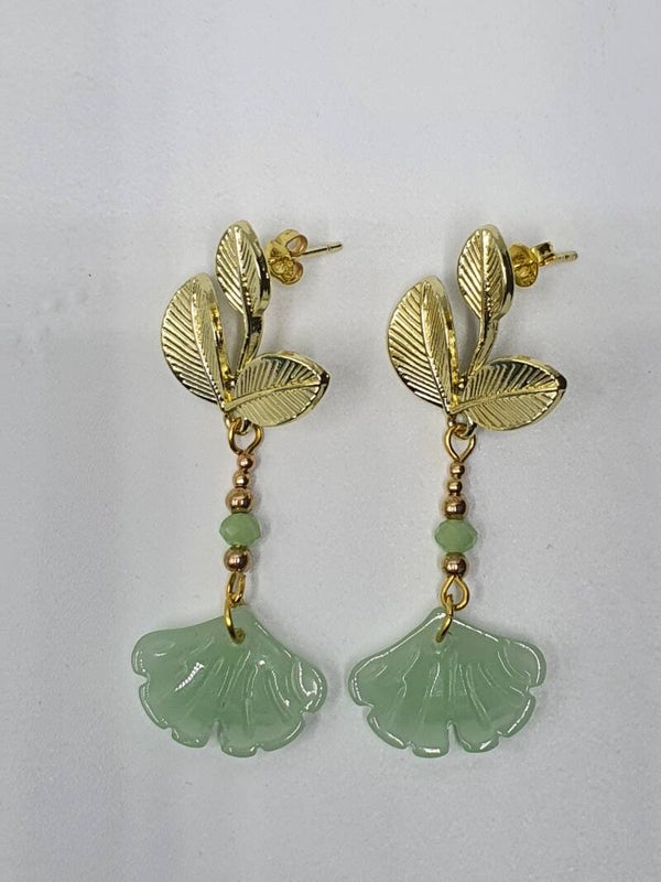 Lotus blad oorbellen